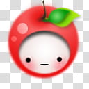 Kawaii babies icons, cherry fruit with head transparent background PNG clipart