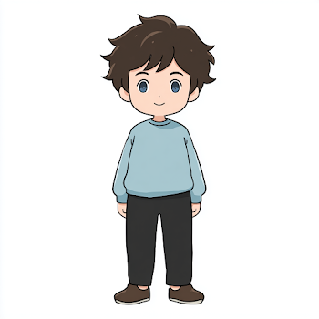 Kawaii Boy Illustration
