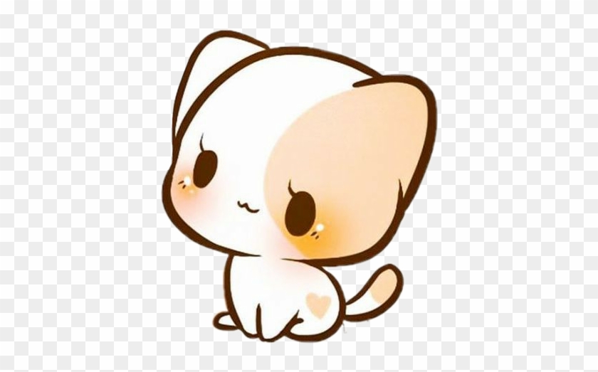 Kawaii Cat Gato Gatito Animals Lindo Cute Png Transparent - Cartoon Kawaii Chibi Animals