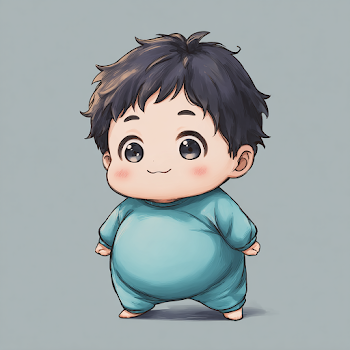 Kawaii Chibi Boy Character Illustration