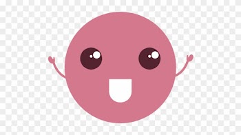 Kawaii Circle Emoticon Character - Extreme Geometry Dash Demon Face