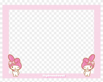 Kawaii Memo Paper - My Melody Frame Png