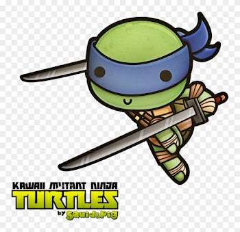 Kawaii Mutant Ninja Turtles By Squidpig - Baby Leonardo Ninja Turtle