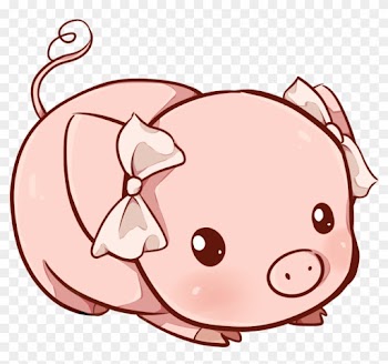 Kawaii Pig By Dessineka On Deviantart Kawaii Hippo - Cute Baby Pig Drawing