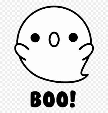 Kawaii White Ghost Boo Halloween - Kawaii Halloween Drawings ...