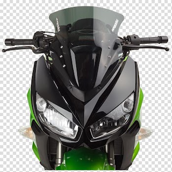 Kawasaki Ninja ZX-14 Motorcycle fairing Windshield Motorcycle accessories, smoke color transparent background PNG clipart