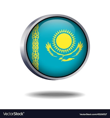 kazakhstan flag button