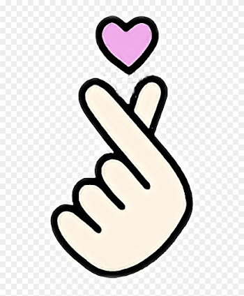 Kdrama Happy Ending Addict - Finger Heart Png Clipart (#3319628 ...