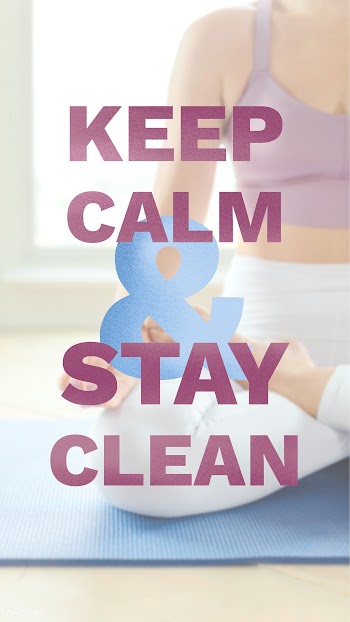 Keep calm and stay clean during coronavirus quarantine mockup | Free  psd mockup - 2303202