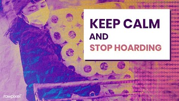 Keep calm and stop hoarding during coronavirus outbreak social templat.. | Free  vector - 2319445
