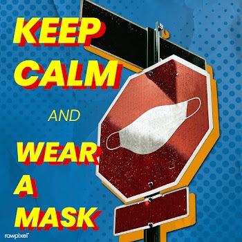 Keep calm and wear a mask to protect yourself from the coronavirus  | Free  vector - 2318672
