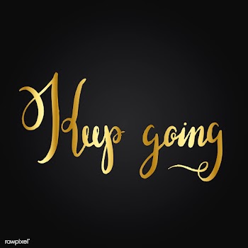 Keep going typography style vector | Free stock vector - 517885