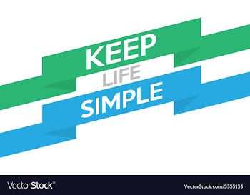 Keep Life Simple vector image