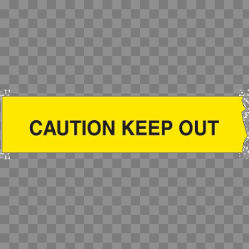 Keep Out Police Tape PNG Free Photo