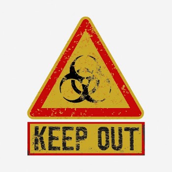 Keep out warning sign clipart | Free Photo - rawpixel