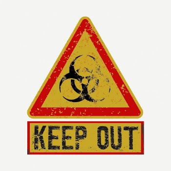 Keep out warning sign clipart, | Free PSD - rawpixel