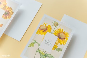 Keep smiling greeting card mockup | Free stock psd mockup - 531886