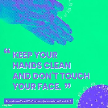Keep your hands clean and don't touch your face during COVID-19 so.. | Free  illustration - 2327638