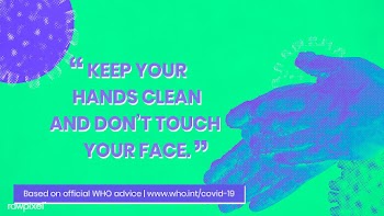 Keep your hands clean and don't touch your face during COVID-19 so.. | Free  illustration - 2327642