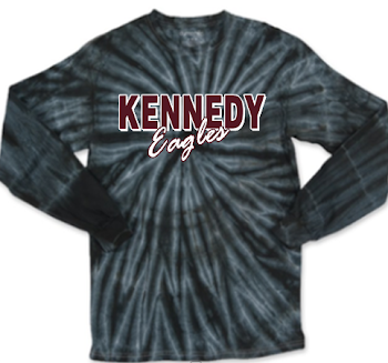Kennedy Junior High School Long Sleeve Black Tie-Dye (Option 1 ...