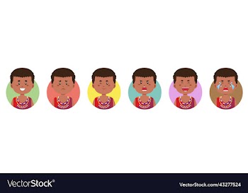 kenya avatar with various expression