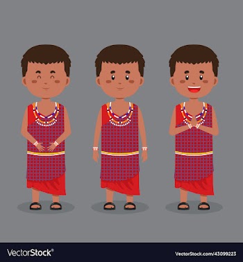 kenya character with various expression