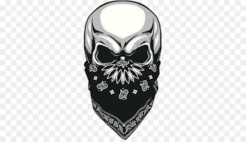 Kerchief Skull Royalty-free Stock photography - White skull mask element 