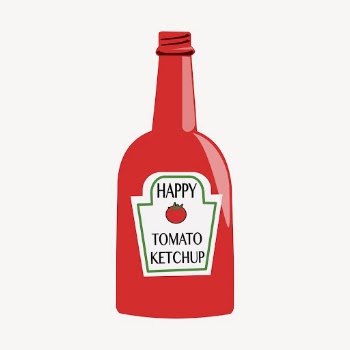 Ketchup bottle clipart, object illustration. | Free Photo - rawpixel