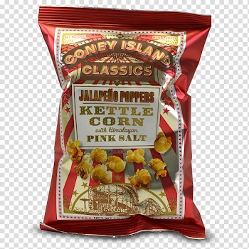 Kettle corn Popcorn Junk food Coney Island hot dog Flavor, popcorn transparent background PNG clipart