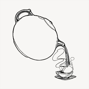Kettle frame  clipart, vintage | Free Vector - rawpixel