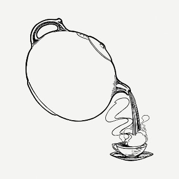Kettle frame drawing, vintage illustration | Free PSD - rawpixel