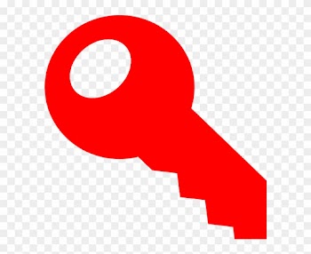 Key Clipart Red - Red Key Clip Art
