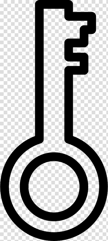 Key Outline Password Interface Symbol Inside A Circle Svg Png Icon ...