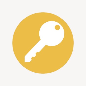 Key, safety icon badge, flat | Free Icons - rawpixel