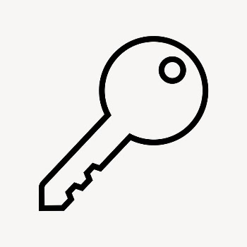 Key, safety icon, line art | Free Icons - rawpixel