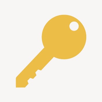 Key, safety icon, yellow flat | Free Icons - rawpixel