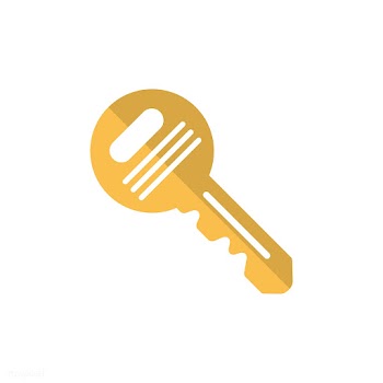 Key symbol isolated on white background | Free stock vector - 395067