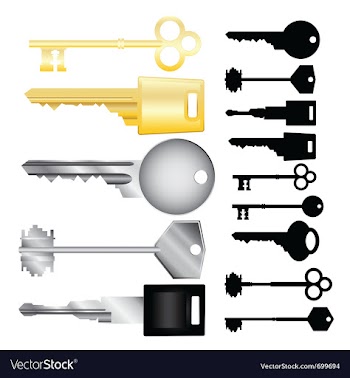 Keys collection vector image