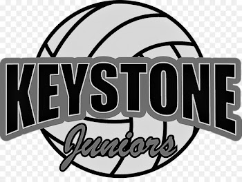 Keystone Juniors Logo Volleyball Font Black - Volleyball Serve Recieve 