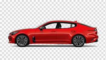 Kia Motors 2018 Kia Stinger Brake Sports sedan, RED LINES transparent background PNG clipart