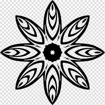 KIA Rio Line art, abstract flower transparent background PNG clipart