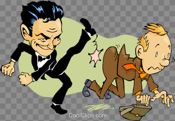 kicked out Royalty Free Vector Clip Art illustration -vc009532 ...