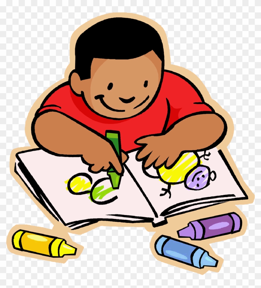 Kid Coloring Clipart