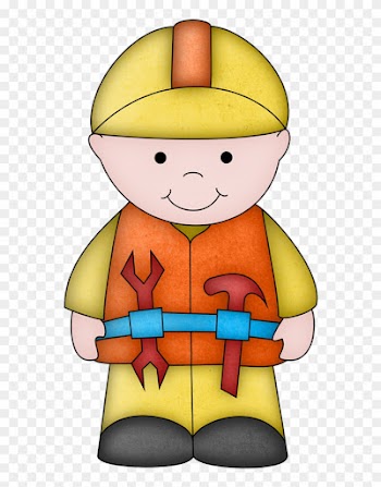 Kid Construction Worker Clipart