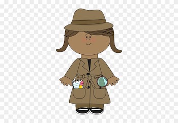 Kid Detective Clipart - Detektiv Girl Clipart