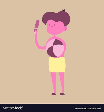 Kid eating ice cream vector image