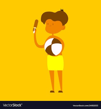 Kid eating ice cream vector image
