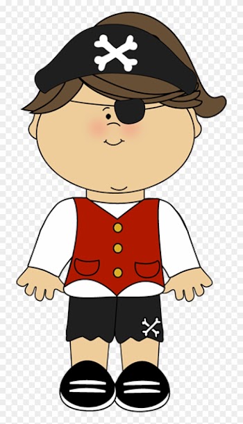 Kid Girl Pirate - Pirate Boy And Girl Clipart