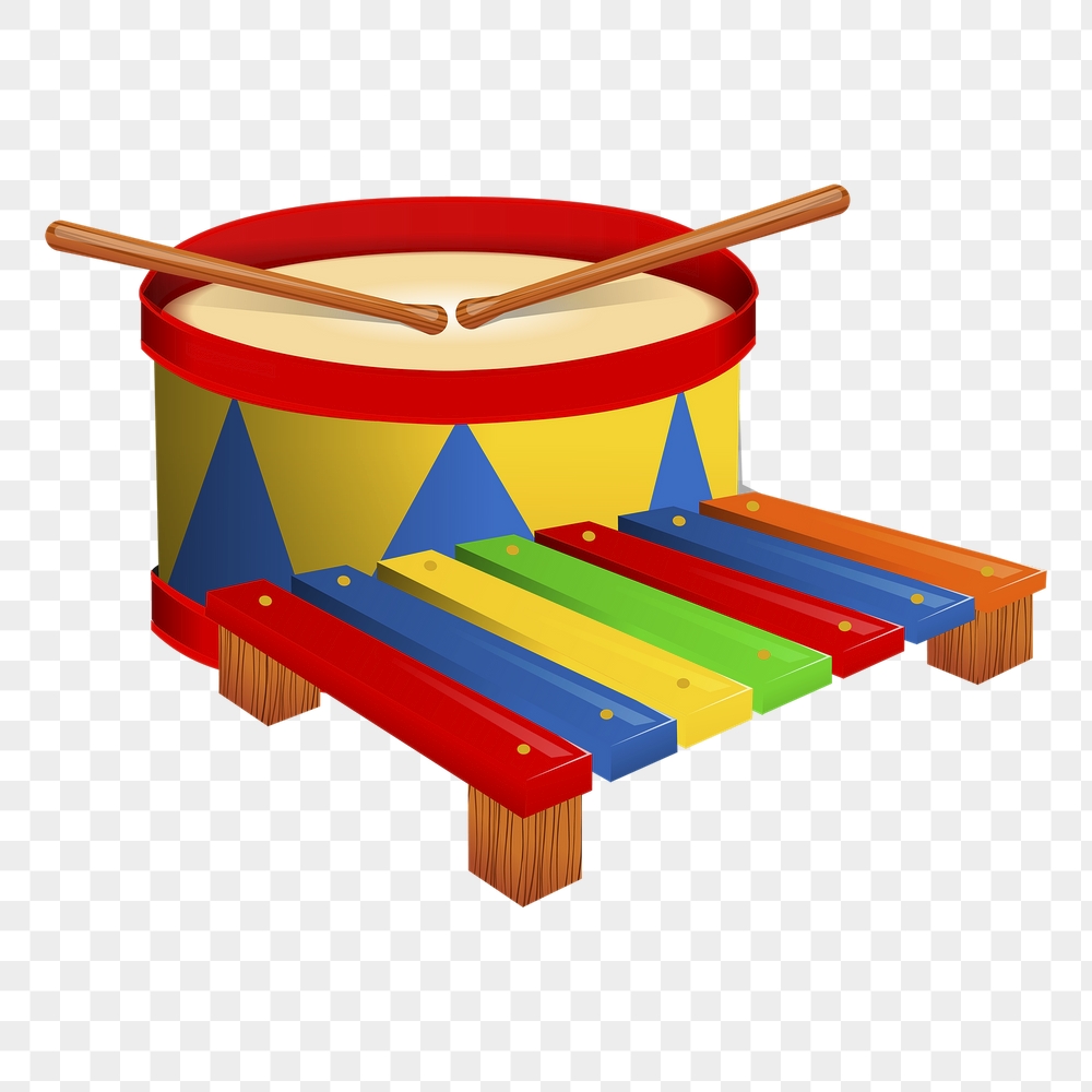 Kid's toys png sticker, musical | Free PNG - rawpixel