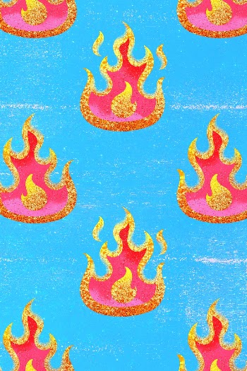Kidcore flame pattern background, pink | Free Photo - rawpixel